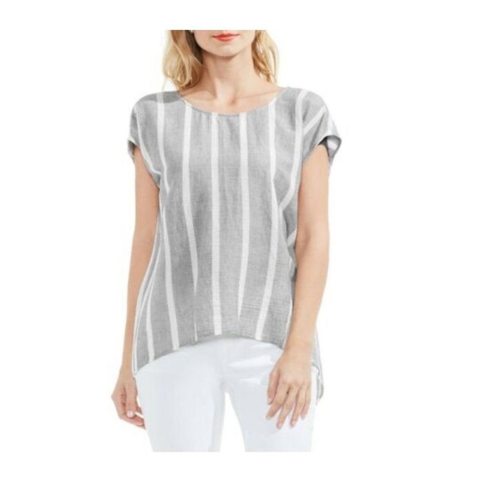 Two by Vince Camuto Stripe Gauze - Size Medium